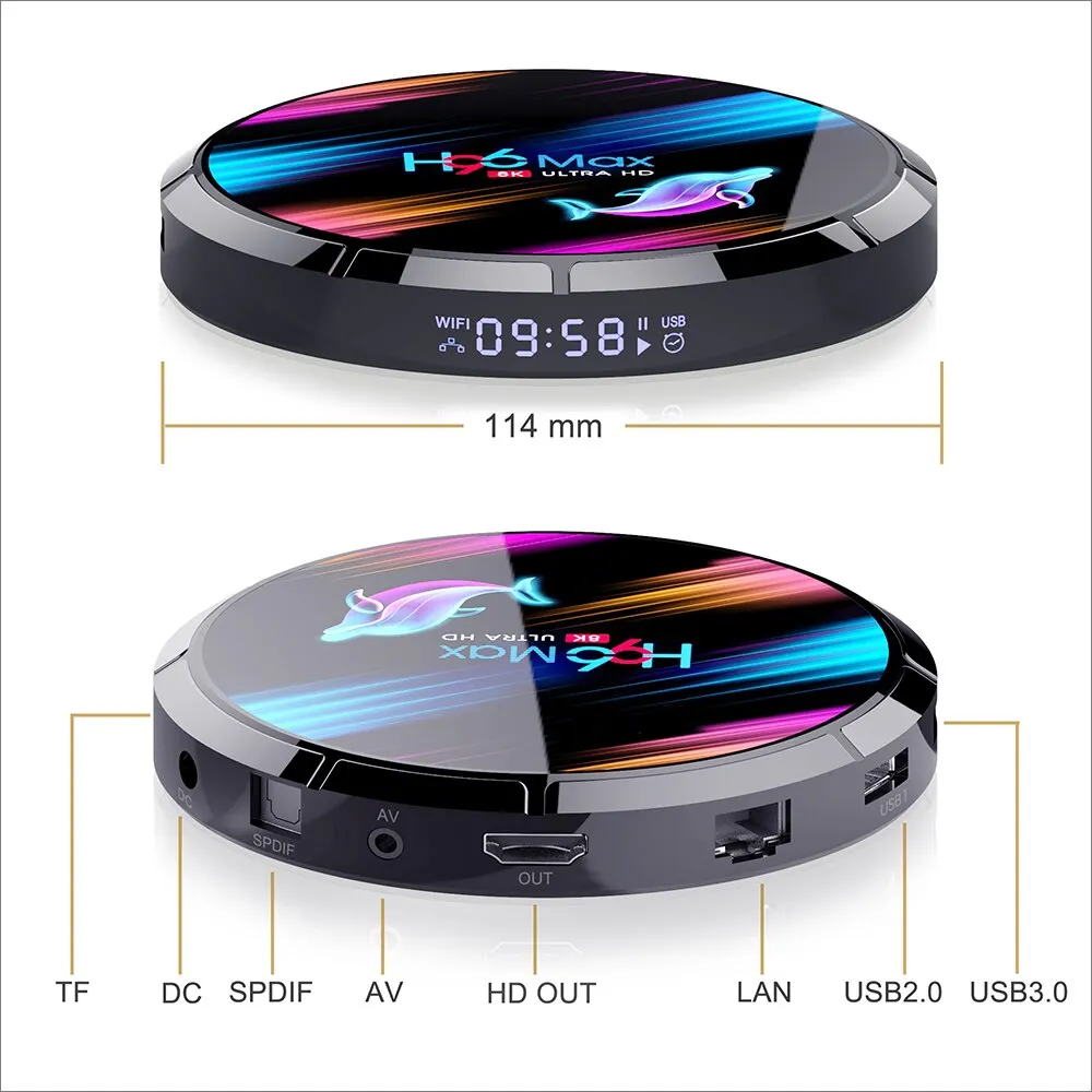 H96 MAX X3 ذكي من من من نوع GB 64GB 32GB Amlogic905X3 رباعي النواة ثنائي الواي فاي 8K H96MAX X3 M LAN مجموعة توب بوكس أندرويد