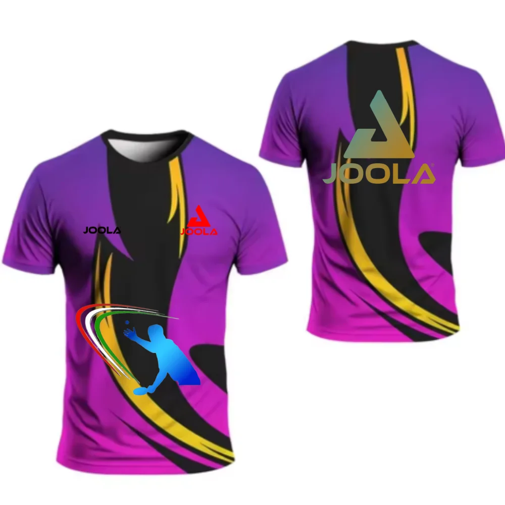 Neue Sport-Tischtennisbekleidung Herren-T-Shirt Badminton Tennis Schnelltrocknend Kurzarm Herren Atmungsaktives T-Shirt Tischtennisclub