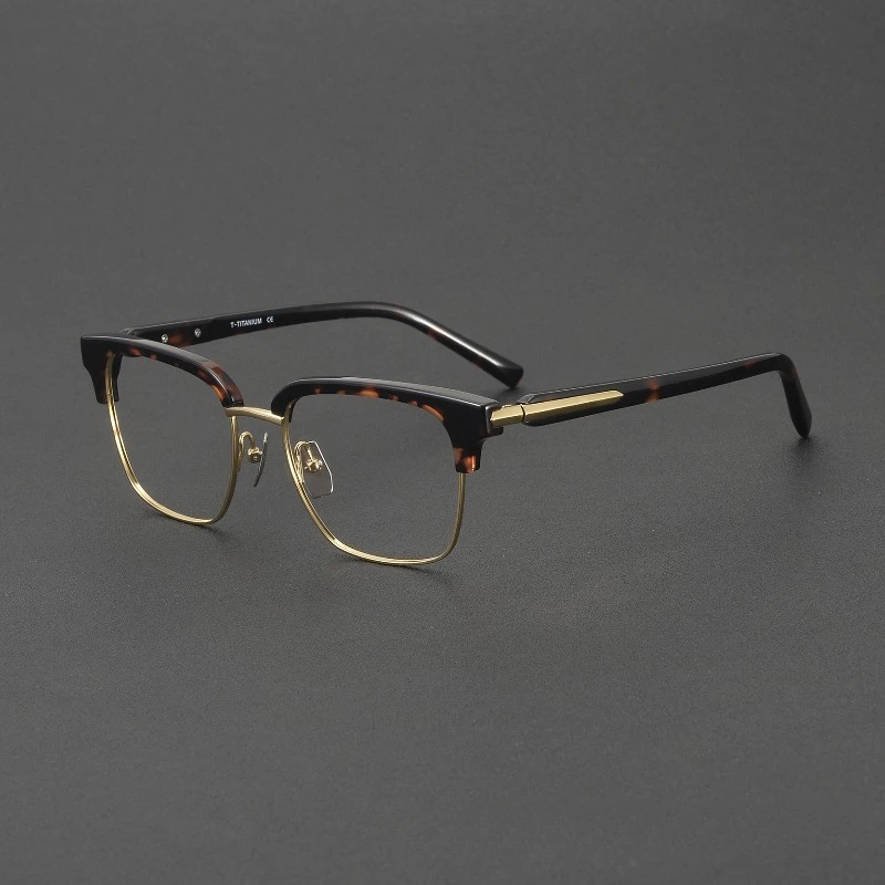 

Business Acetate Eyebrow Reading Eyewear Glasses Frames VCHM26J Men's Large Women Titanium Anti-blue Light for Women Handmade
