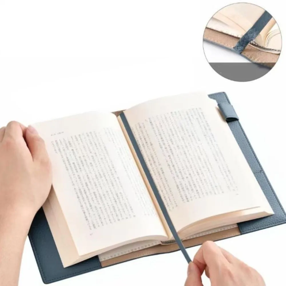 Simple A5 Notebook Cover Replaceable Solid Color Book Protective Cover PU Leather Notebook Leather Cover Home Office Use