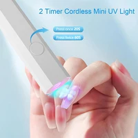 YIKOOLIN Mini lampe à ongles UV pour ongles en Gel lampe à ongles LED pour vernis Gel manucure USB sèche-ongles pour un durcissement rapide 2