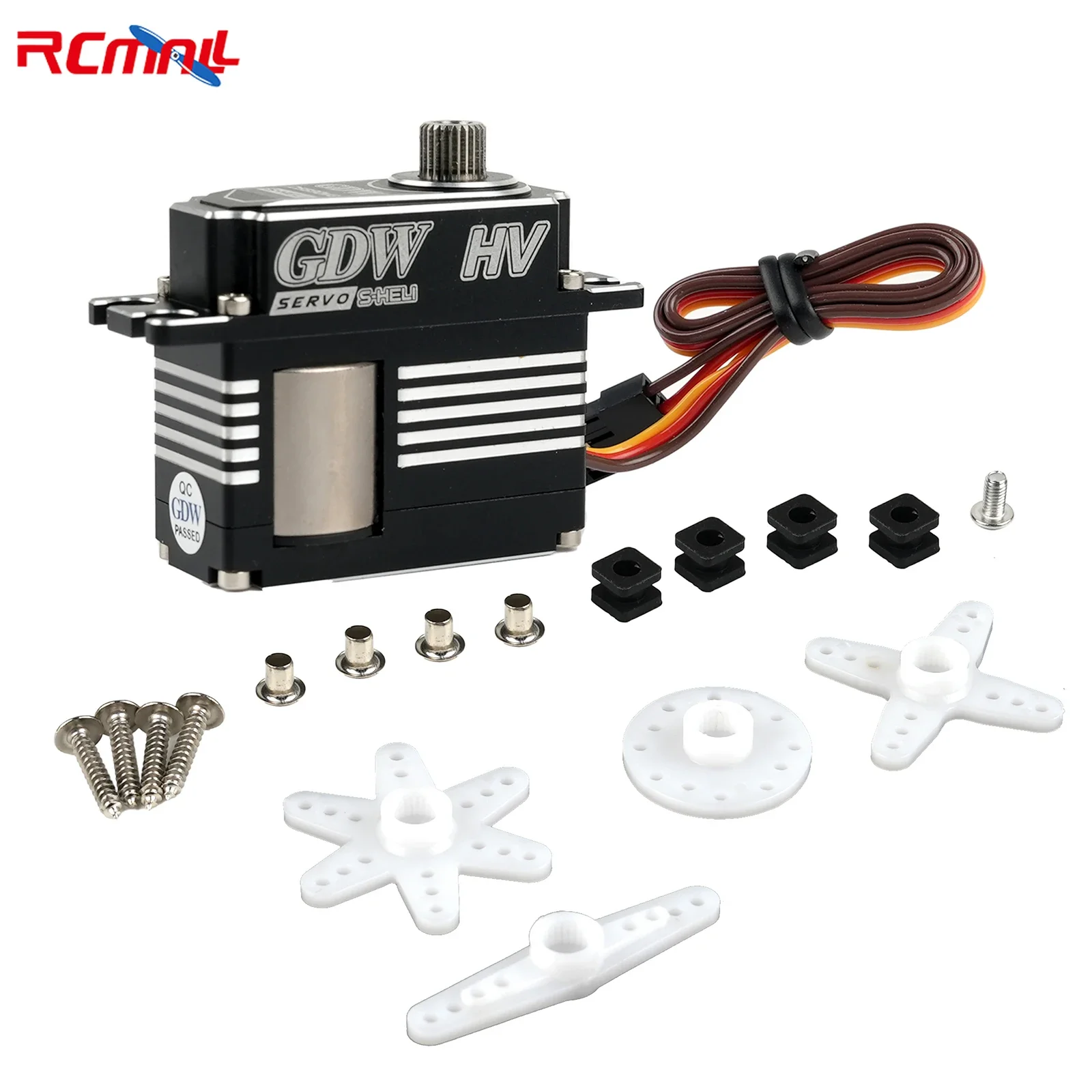 

GDW DS590MG RC Helicopter HV Coreless Motor Metal Steel Gear Medium Servo Helicopter Parts Suitable For 505 500-700 Helicopters