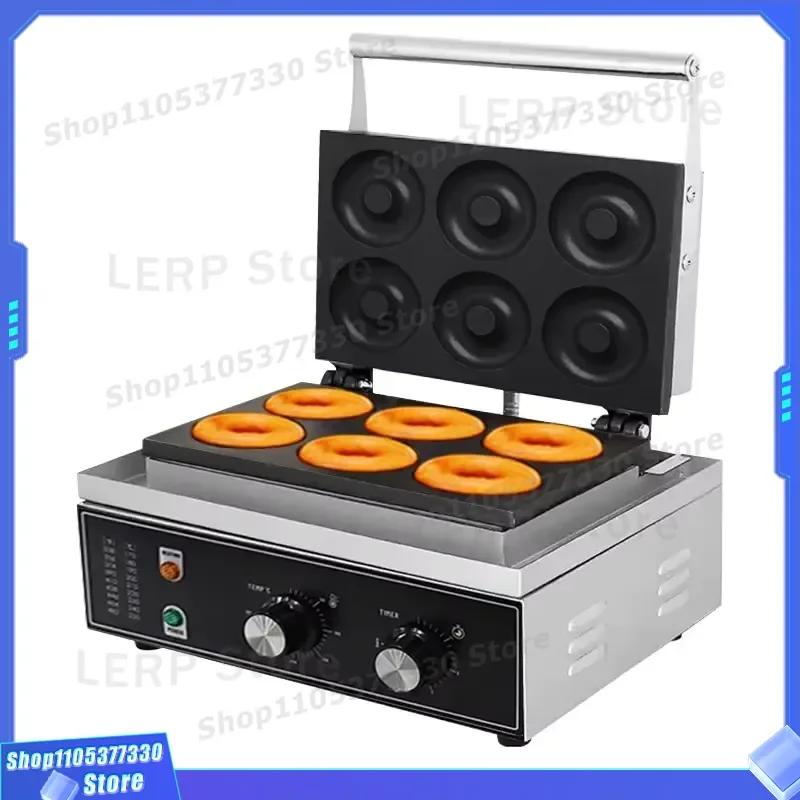 Commercial Electric Donut Maker Machine Automatic Stainless Steel Non Stick Pot Adjustable Temperature Energy Saving