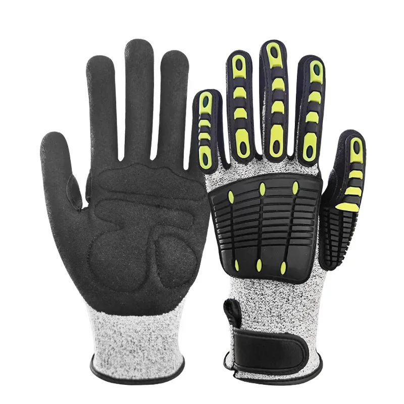 Mechanical TPR Anti Cutting Gloves Anti-vibration Anti-smashing Anti-collision Gloves Outdoor Cycling Rescue Safety Gloves