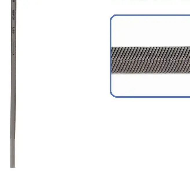 /Hexagonal /Chainsaw /File 3.8mm 4.5mm 5.2mm Steel Sharpening Tool With Rubber Grip For Power Saw Chain Maintenance Gardening Eq