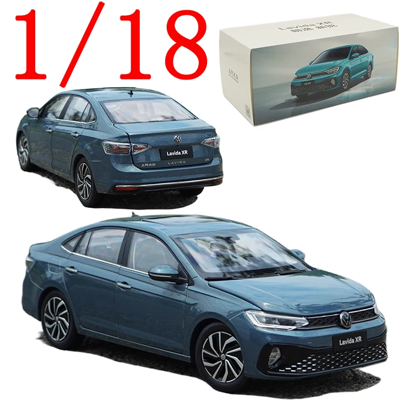 

Литая под давлением модель автомобиля из сплава Saic Volkswagen в масштабе 1/18, Volkswagen Lavida XR, синие игровые транспортные средства, игрушки для мальчиков, подарок, оригинальная коробка
