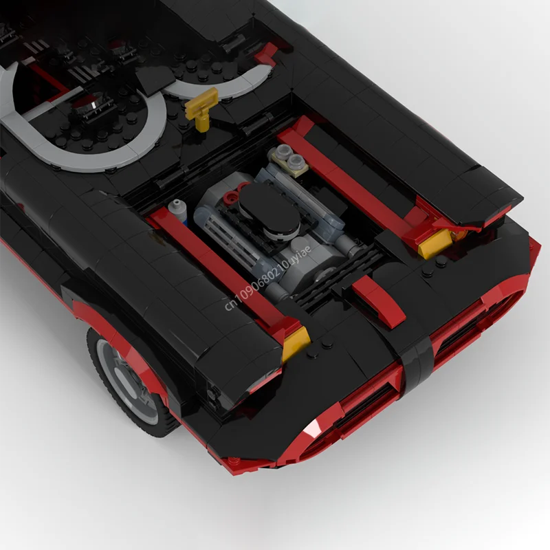 2622 pçs moc técnico bat homem carro de corrida batmobile modelo blocos de construção moc cidade veículo esportivo tijolos brinquedos para crianças presentes