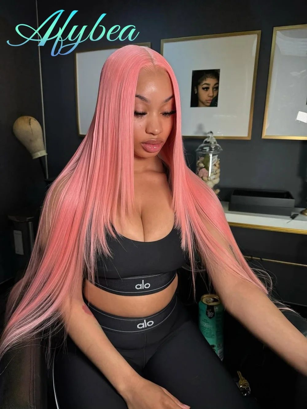 

250 Density Pink Straight Human Hair Wigs 13x6 Hd Lace Frontal Wig 30 38 Inch Colored Brazilian Pink Human Hair Wigs For Women