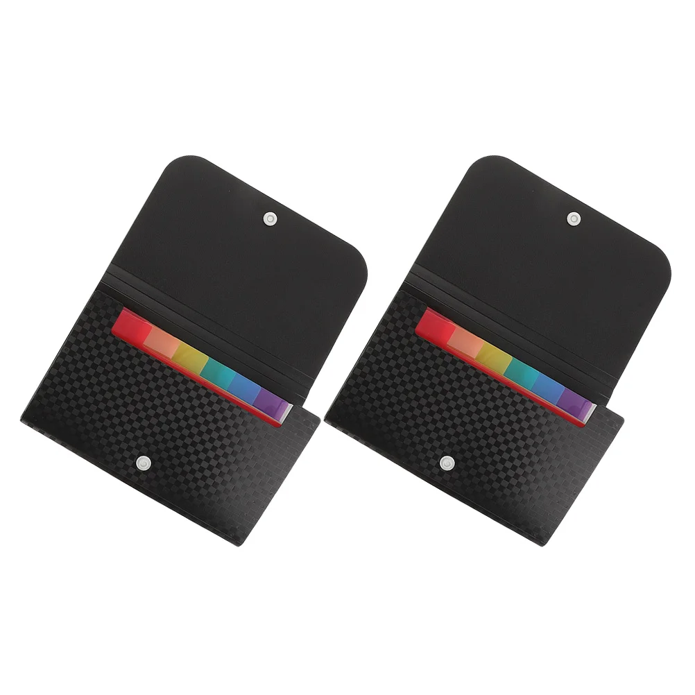2Pcs Multi-Layer Mini File Folder Bag Portable Expanding Small Document Organizer Change Receipt Container PP