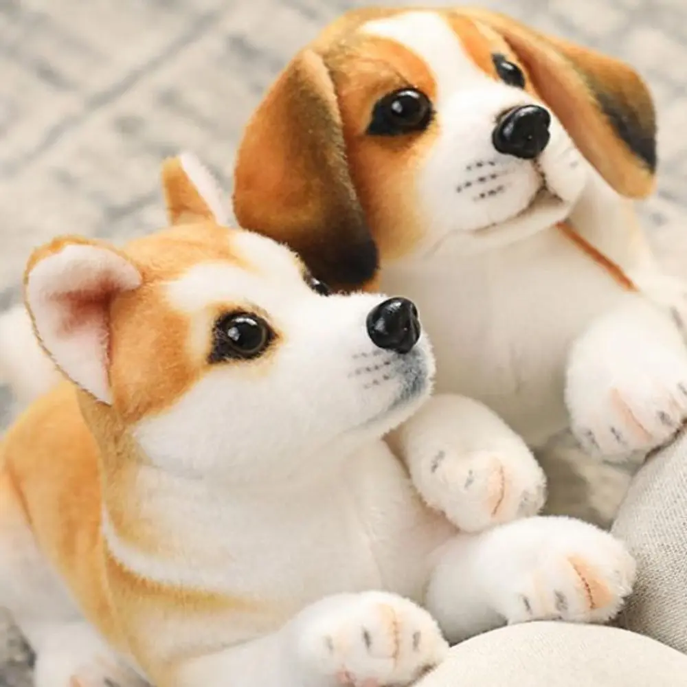 

Cute Husky Simulation Dog Realistic Appearance Fluffy Akita Dog Soft Puppy Birthday Gift