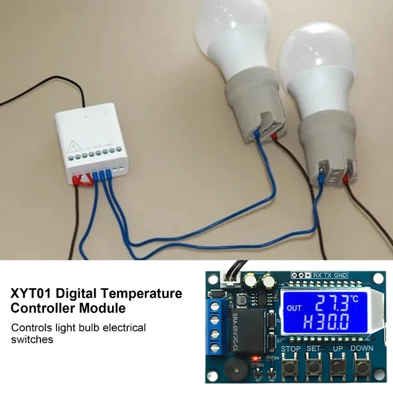 وحدة التحكم في درجة الحرارة XYT01 مراقبة دقيقة لدرجة الحرارة -50 ° ج إلى 110 ° ج لتطبيقات مختلفة