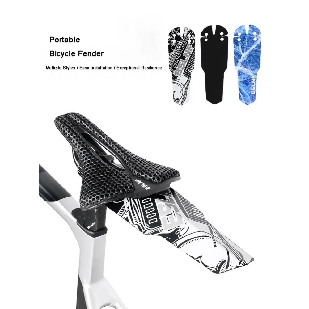 

Портативное велосипедное крыло индивидуального дизайна, простая установка на седле, легкое прочное крыло для поездок на работу, для езды на велосипеде по дороге