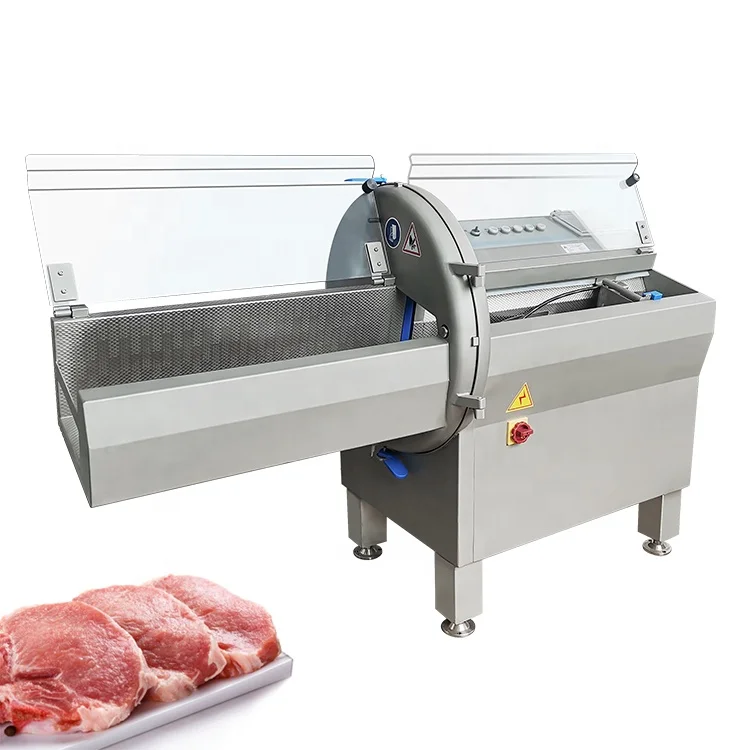 Commercial Bacon Ham Frozen Meat Slicer Automatic Bacon Sausage Beef Cutting Machine