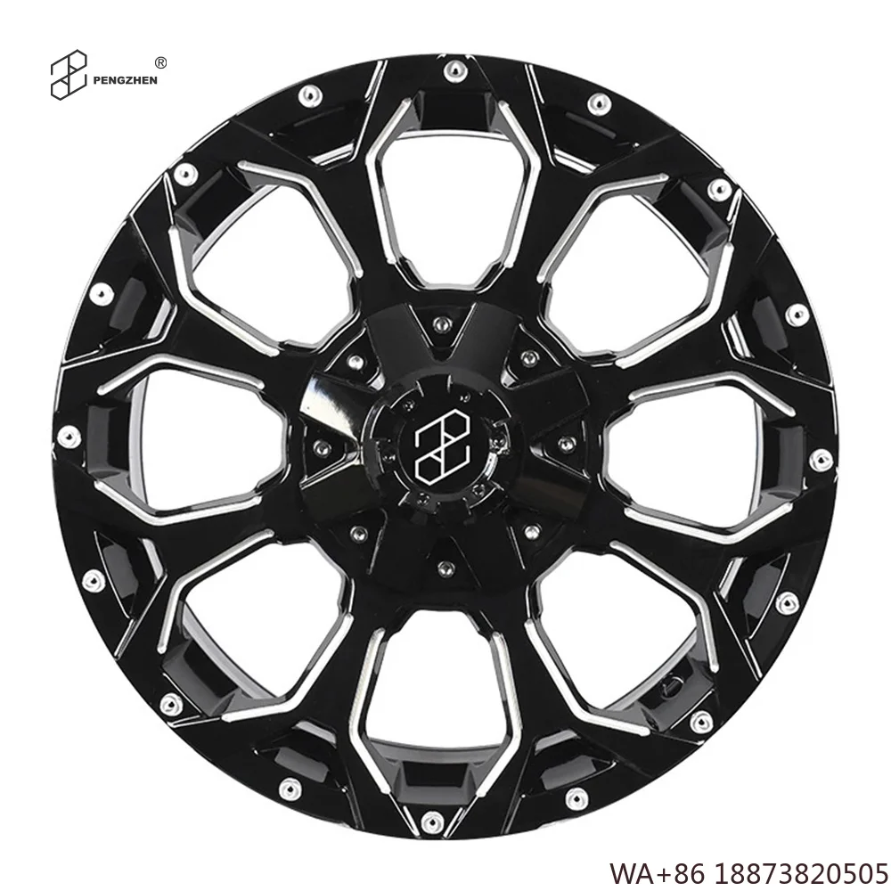 For  New Design Black Forged 17 Aluminum off Road Rims for Jeep wrangler