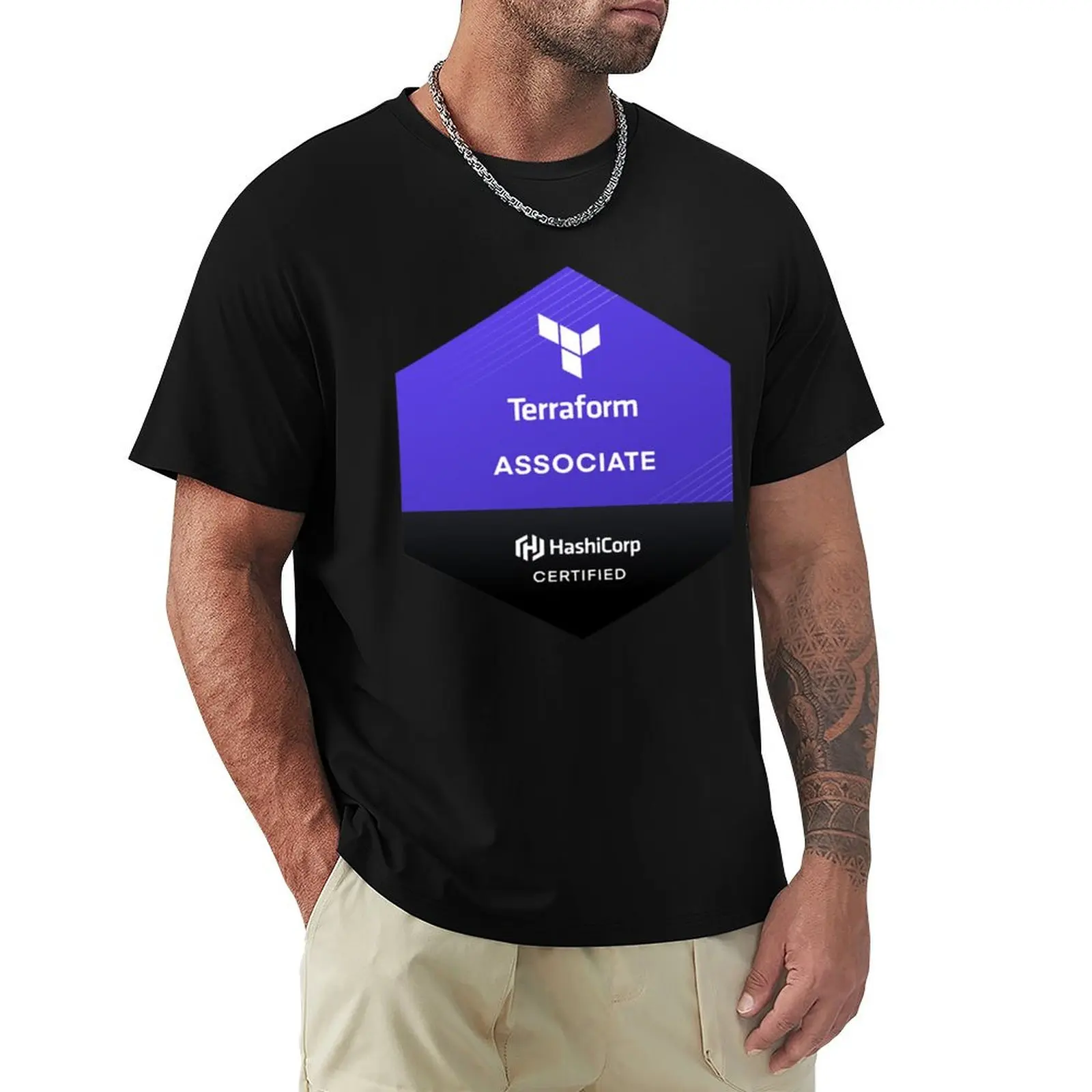 Terraform DevOps T-Shirt Active Sports Short Sleeve Cotton Shirt