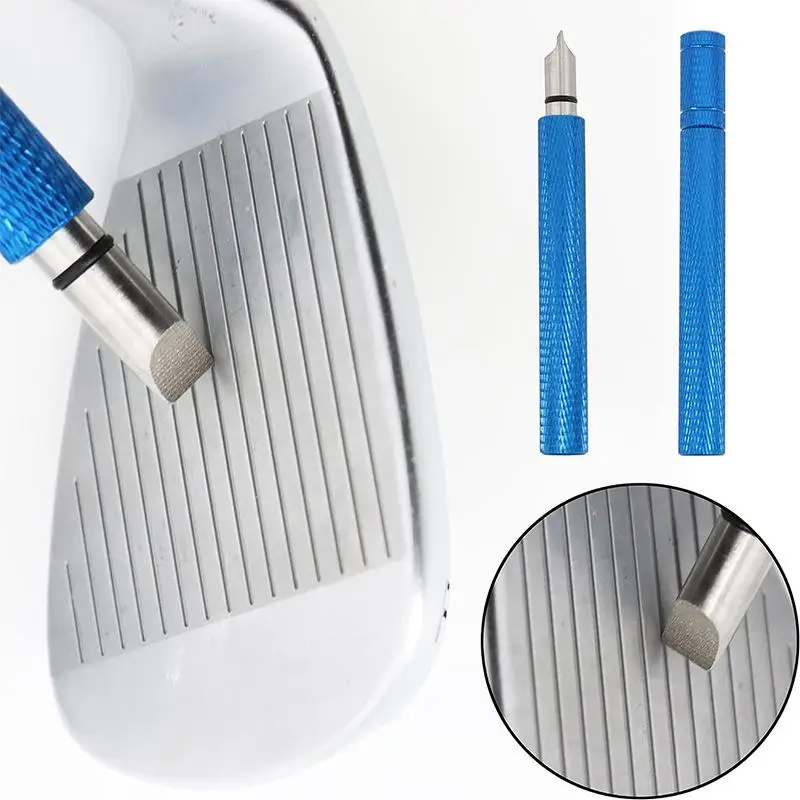 New 1PC Golf Club Grooving Sharpening Tool Golf Groove Sharpener Wedge Club U V Type Square Regroover Blade Cleaning Tool Acces