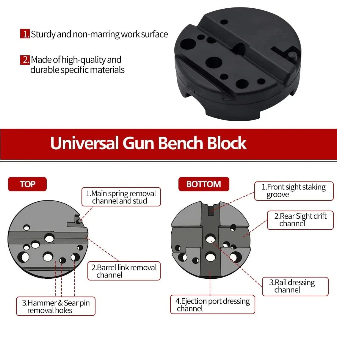 Roll Pin Punch Tool Set Storage Smithing Small Punch strumenti lunghi rimozione riparazione blocco da banco Roll Pin Punch Set Hammer Metric