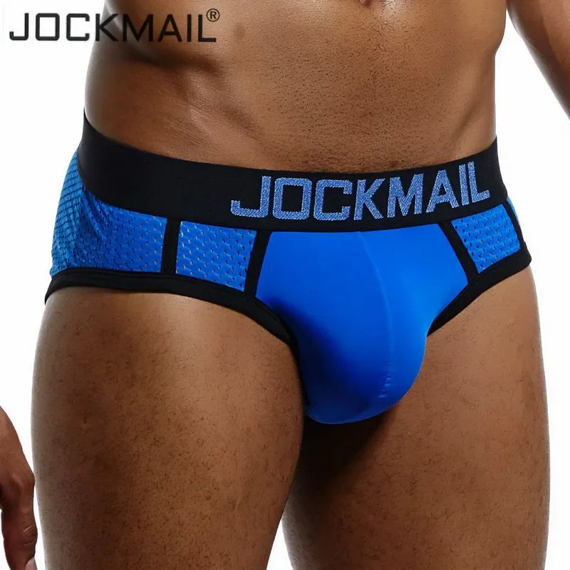 

JOCKMAIL Men Underwear Mesh Qucik-Dry Sexy Men Briefs Breathable Mens Slip Cueca Male Panties Underpants Briefs Gay Underwear