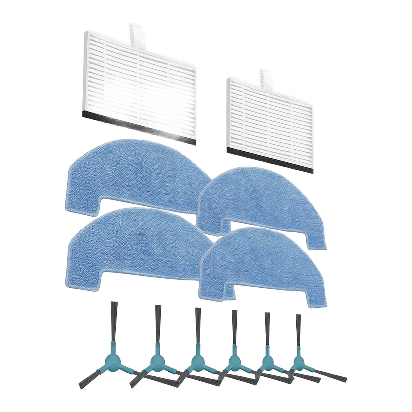 For Ultenic D10 Robot Vacuum Parts Kit Essential Side Brushes Filters and Mop Cloths for Cleaning Efficiency For