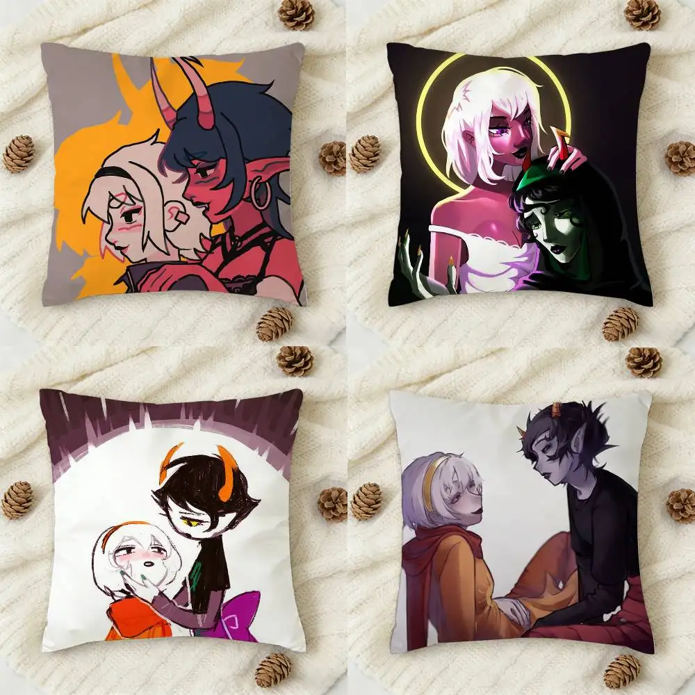 

H-Homestuck R-Rosemary Double-sided Printed Square Decorative Cushion Cover for Sofa Living Room Home Decor