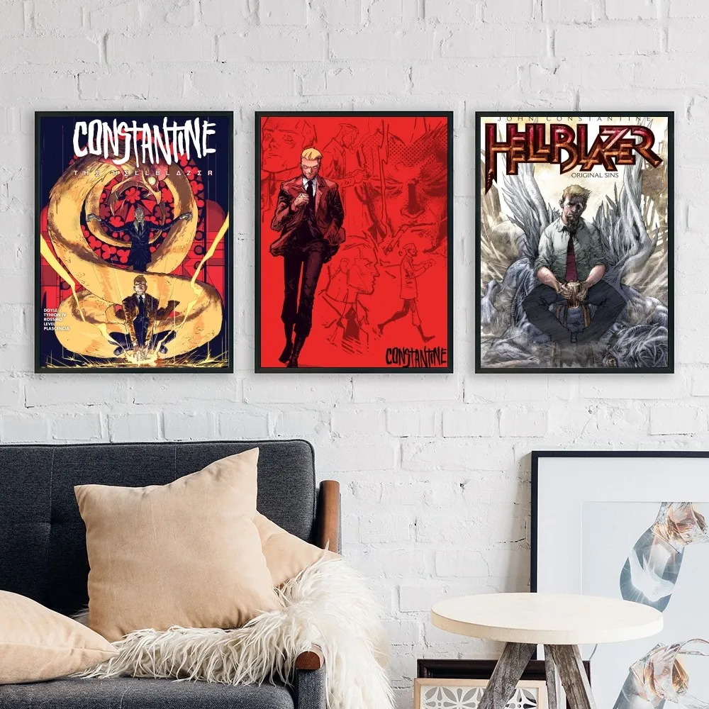 Constantine: The Hellblazer Poster No Framed Poster Kraft Club Bar Paper Vintage Poster Wall Art Painting Bedroom Study Stickers