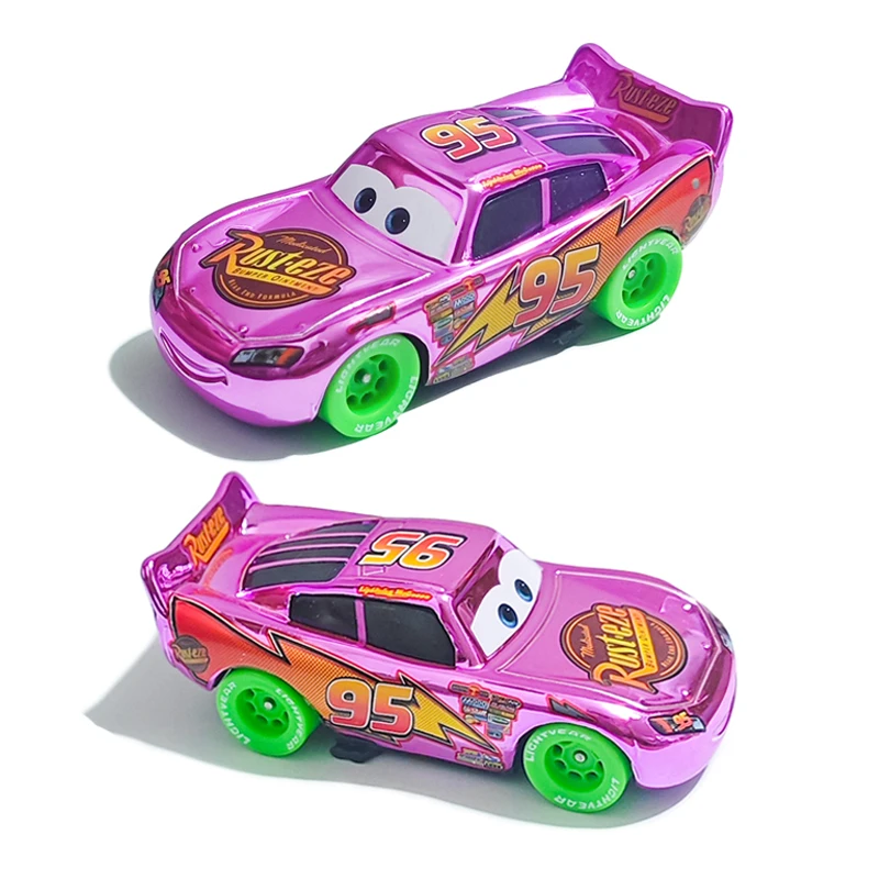 

New Pixar Cars Racing Cars Toys 95 Pink Lightning McQueen Model Toys Cars 1:55 Metal Die Casting Children's Birthday Gifts