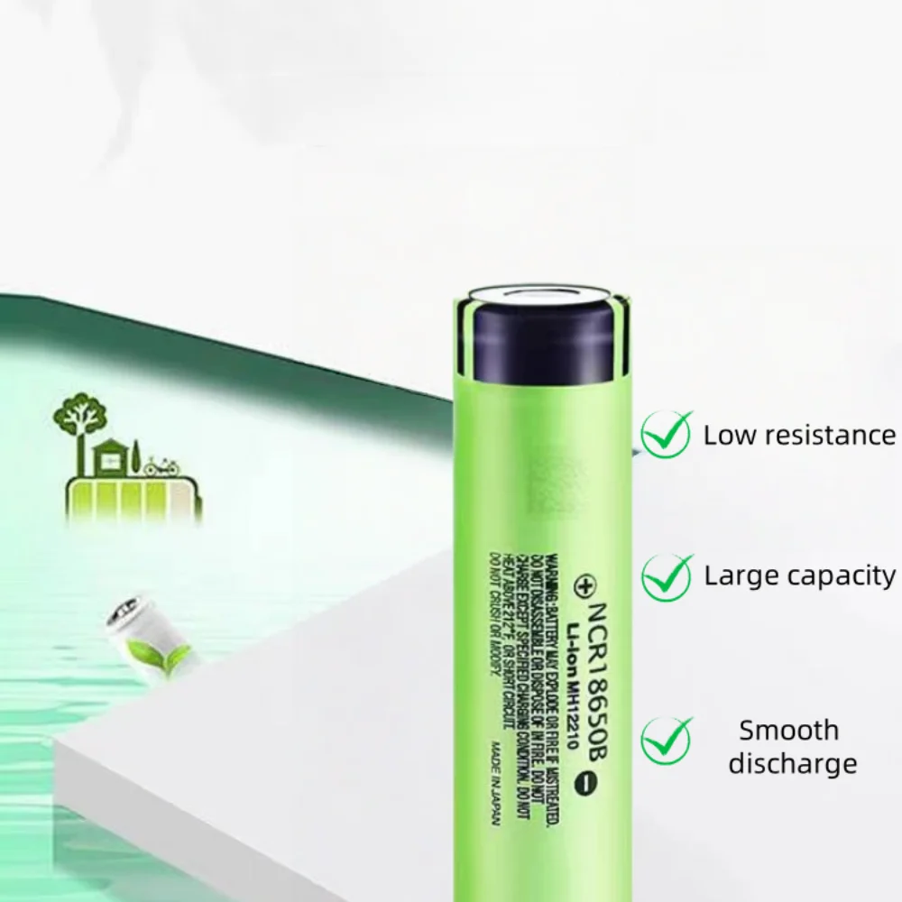 Nowa, oryginalna bateria NCR18650 3400mAh, NCR18650 3.7V 18650 3400mAh, akumulator litowy do latarki, bateria z końcówką. — zdjęcie produktu 6