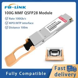 100G SR4 MPO/MTP 100m 850nm QSFP28 MMF GBIC Transceiver Fiber optic Module for Cisco Mellanox huawei Ethernet switch