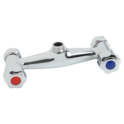 1 Uds doble interruptor ducha caliente y fría doble Control válvula mezcladora montada en la pared baño bañera ducha válvula mezcladora grifo