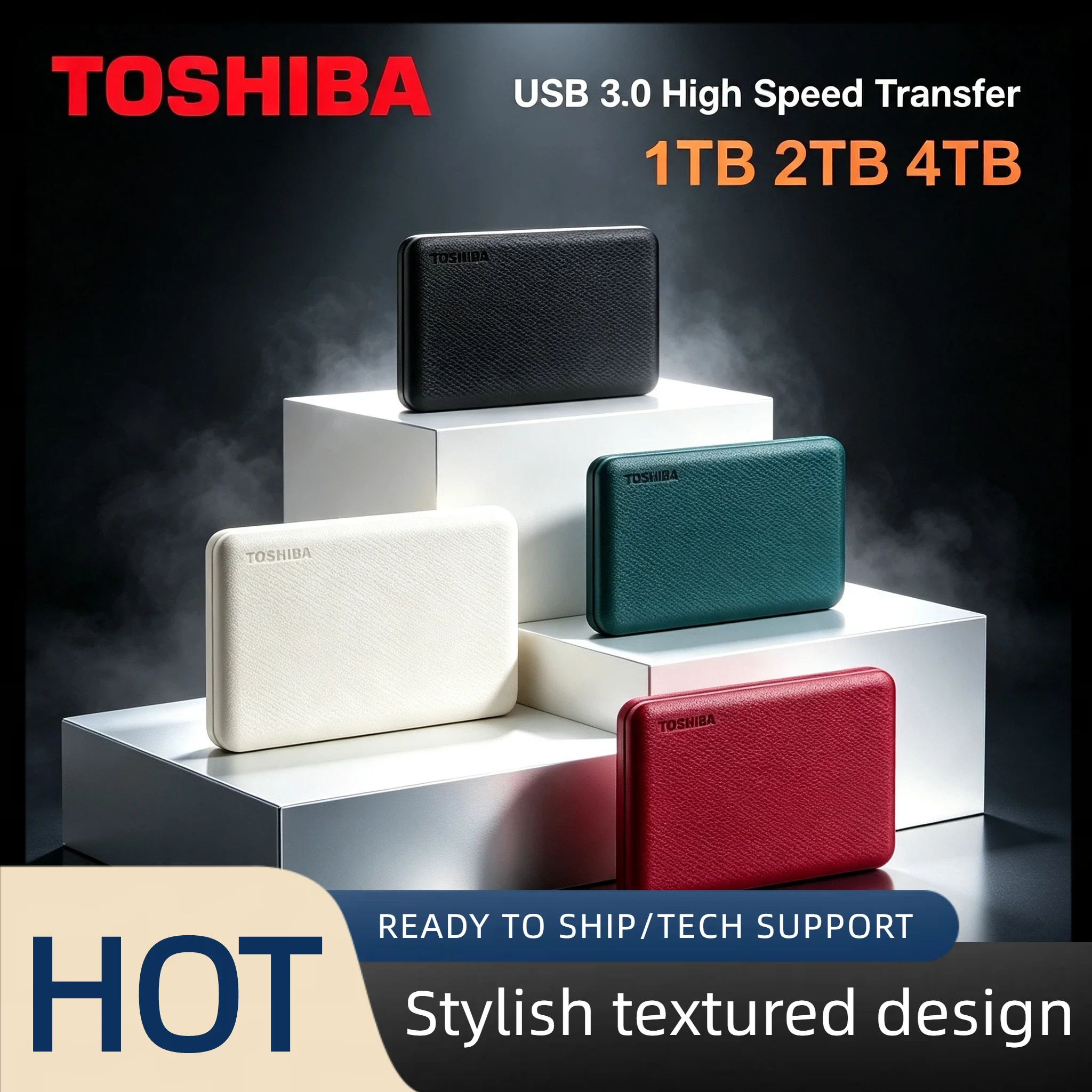 Toshiba Canvio Advanced V10 Portable External HDD 4TB 2TB 1TB USB 3 0 2 5 Inch Slim Compact for Laptop Dell HP Lenovo Asus Acer