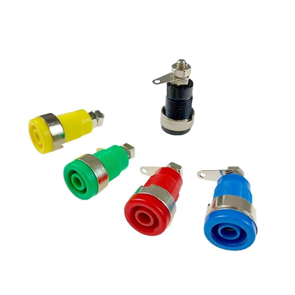 2PCS 4MM Binding Post Multimeter instrument Banana Socket High-voltage sheathed terminal Test Probe connector
