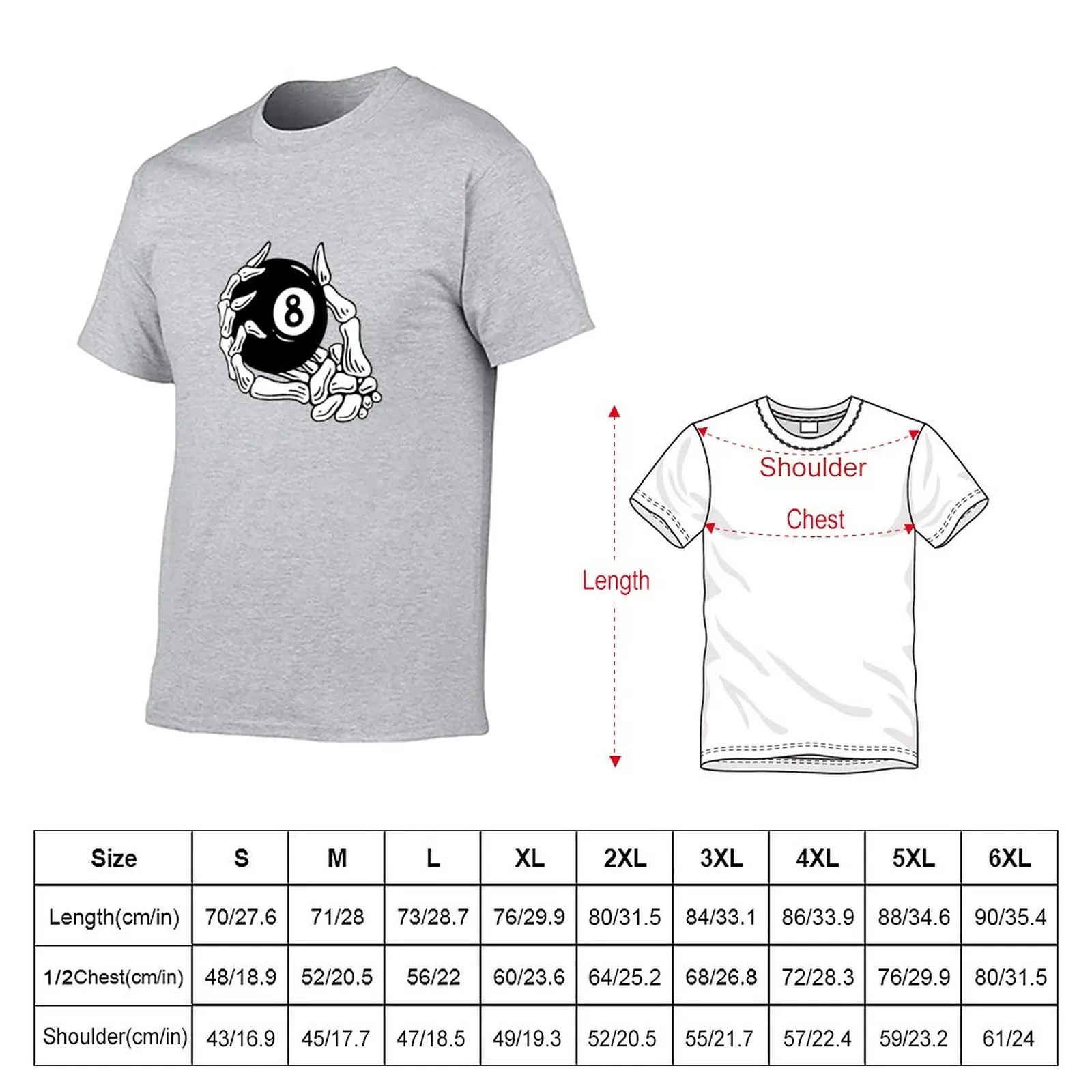 New Pool billiards vintage 8 eight ball T-Shirt blank t shirts funny t shirt quick-drying t-shirt summer tops Men's t shirts