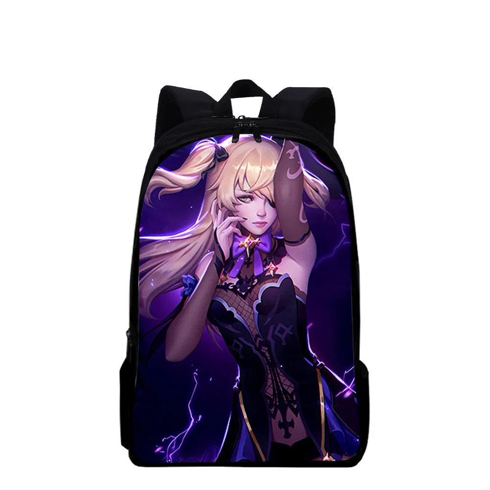 

Harajuku Popular K-Pop Genshin Impact Notebook Backpacks School Bags 3D Print Oxford Waterproof Boys/Girls Laptop Backpacks