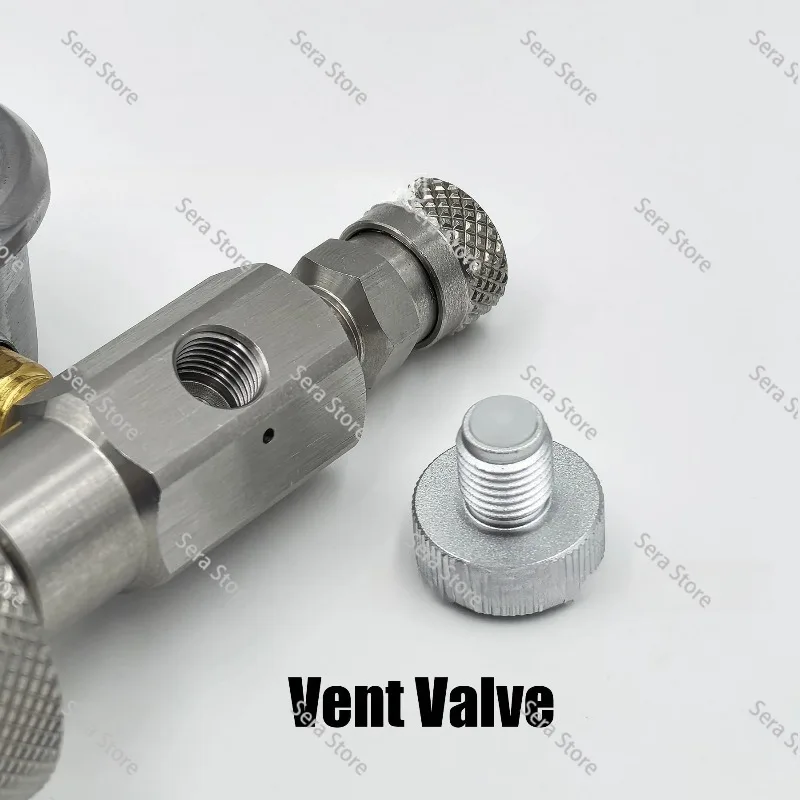 High Pressure Diving Inflation Valve G5/8 Thread DIN Fill Device With 8Mm Quick Coupling Joint