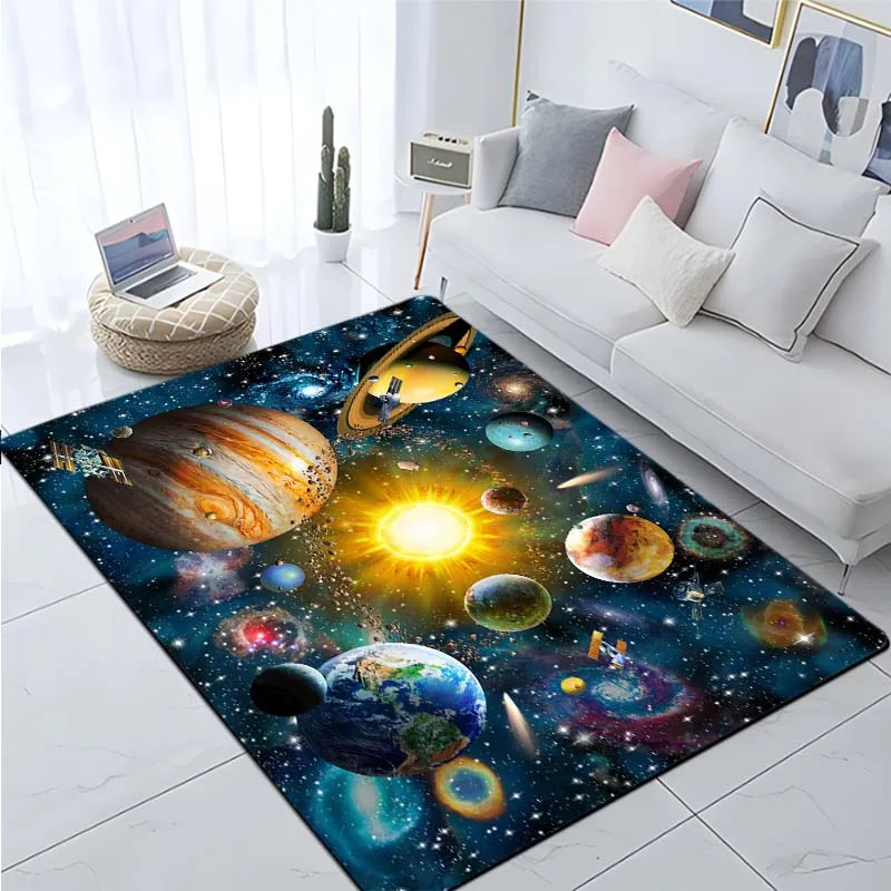 Extrasolar Space Planet Carpet Sofa Carpet Bedroom Floor Mat Living Room Carpet Non slip Floor Mat