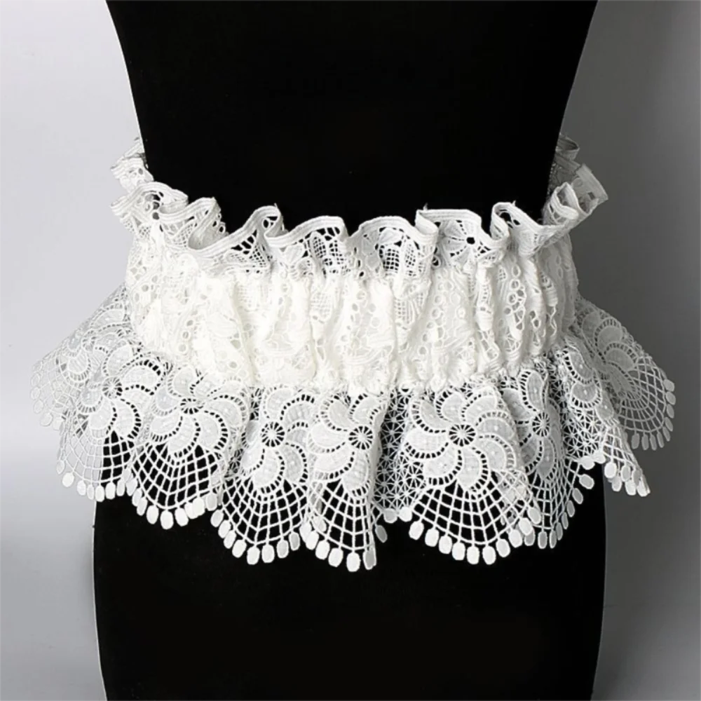 빈티지 솔리드 컬러 레이스 Cummerbunds 조정 가능한 핀 버클 슬리밍 코르셋 벨트 탄성 허리 코르셋 와이드 허리띠 소녀