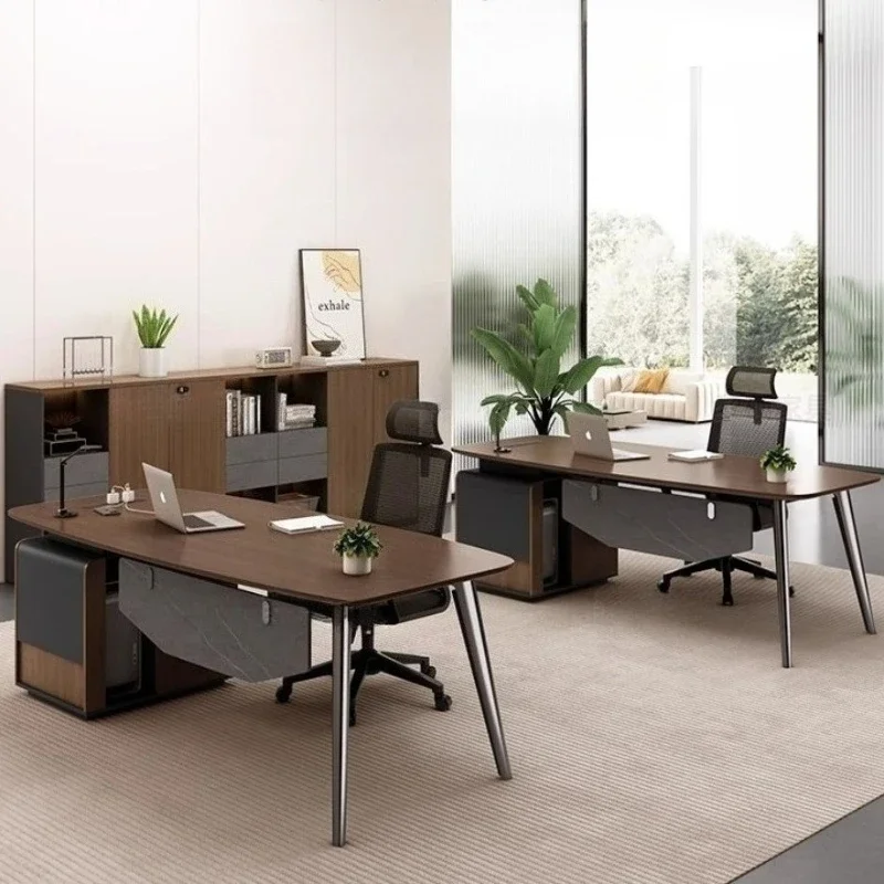 Simple and modern single desk Office manager supervisor desk High-end class desk