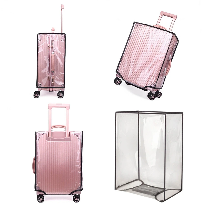 Full Transparent Luggage Protector Thicken Waterproof wear-resistant Suitcase Protector PVC Suitcase Cover Rolling Luggage Cover