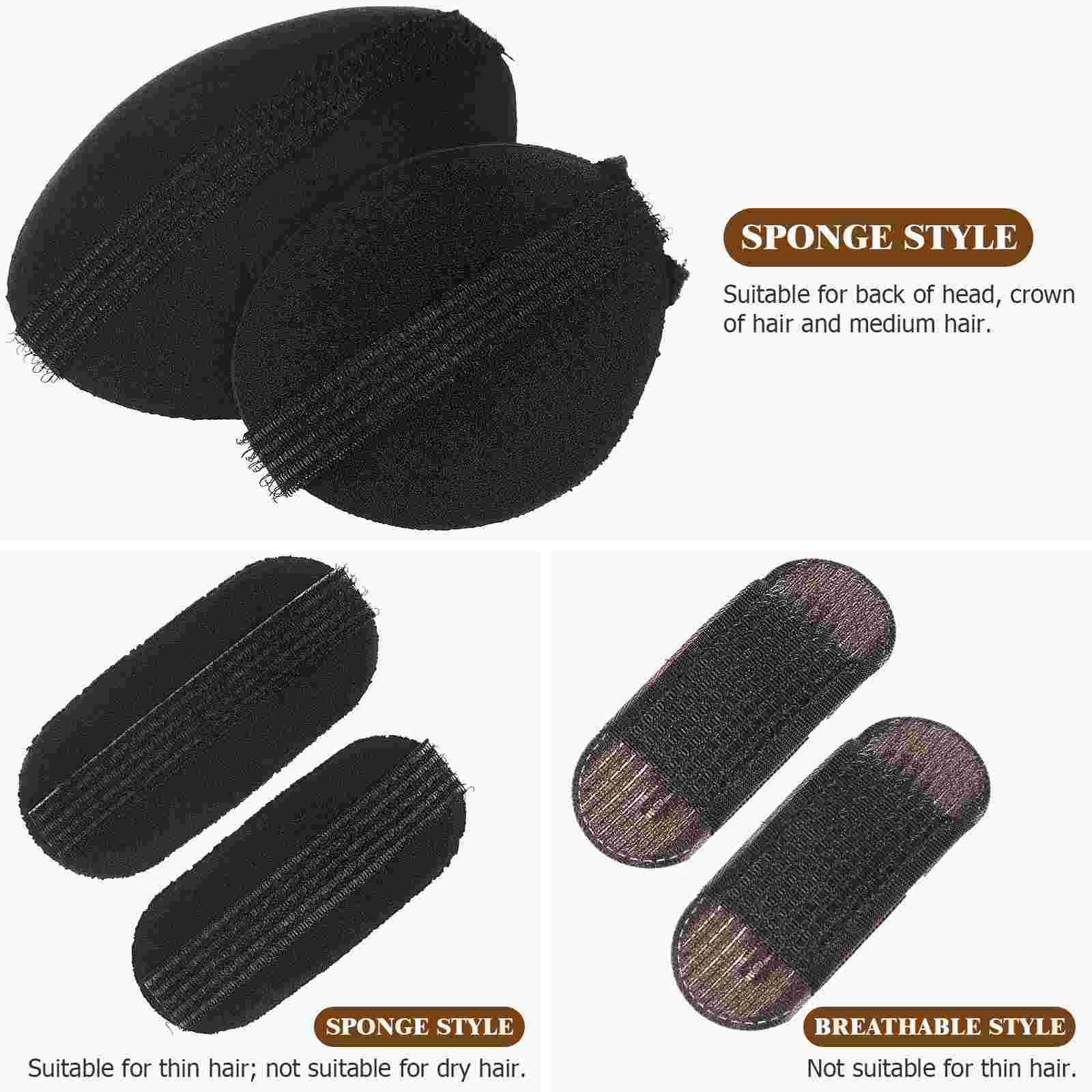 Hair Pad Bump Pads Padding Accessory Clips Styling Clamp Bumps for Volume Insert Heighten Volumizing Base Rollers