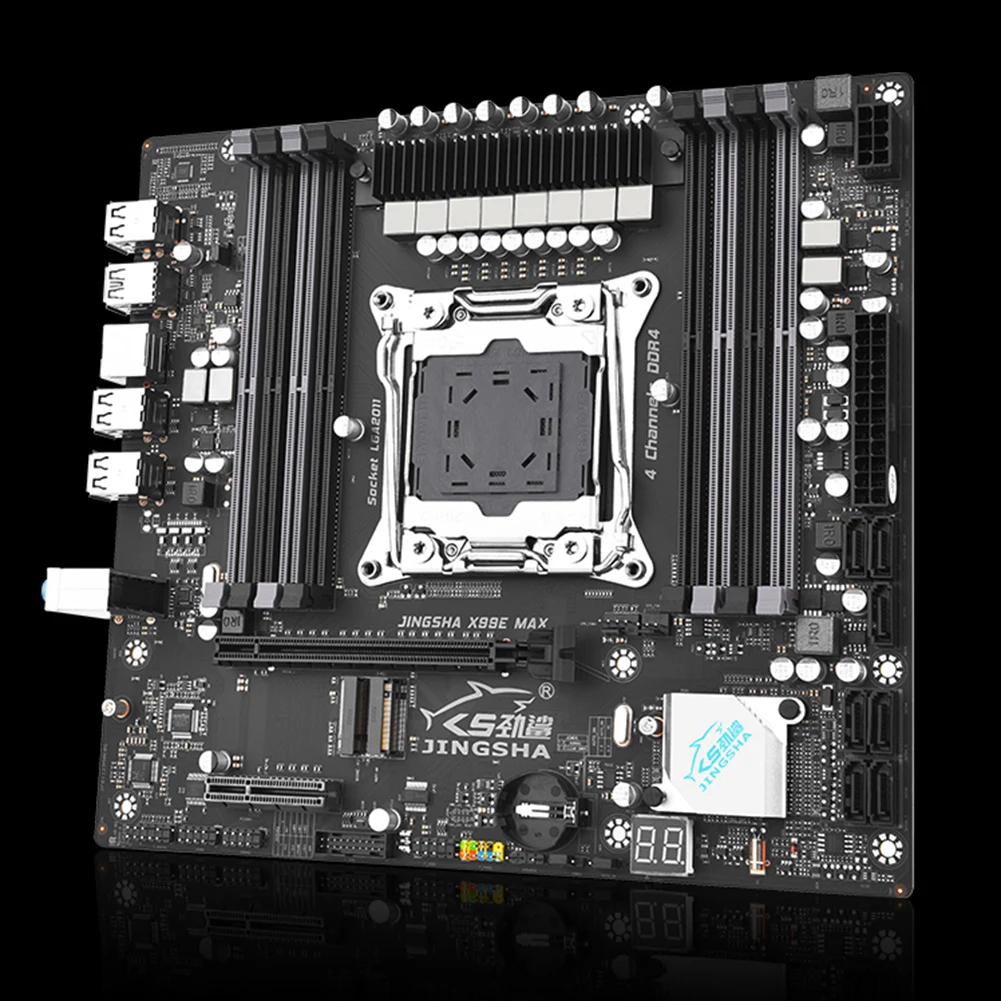 Imagem -03 - Max Placa-mãe do Computador Lga20113 pc Mainboard Desktop Mainboard Nvme Sata M.2 Usb 2.0 Sata 3.0 Rj45 X16 x4 X99e