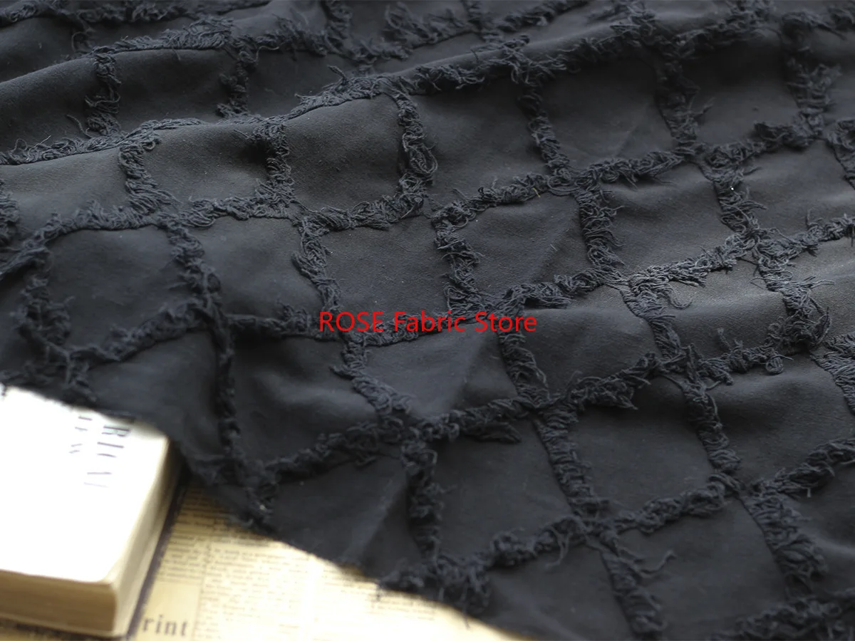 Kwiatowy frędzel Kwiatowa bawełniana tkanina lniana na poduszkę do dekoracji domu, spódnica, sukienka ślubna, letnia sukienka, zasłony