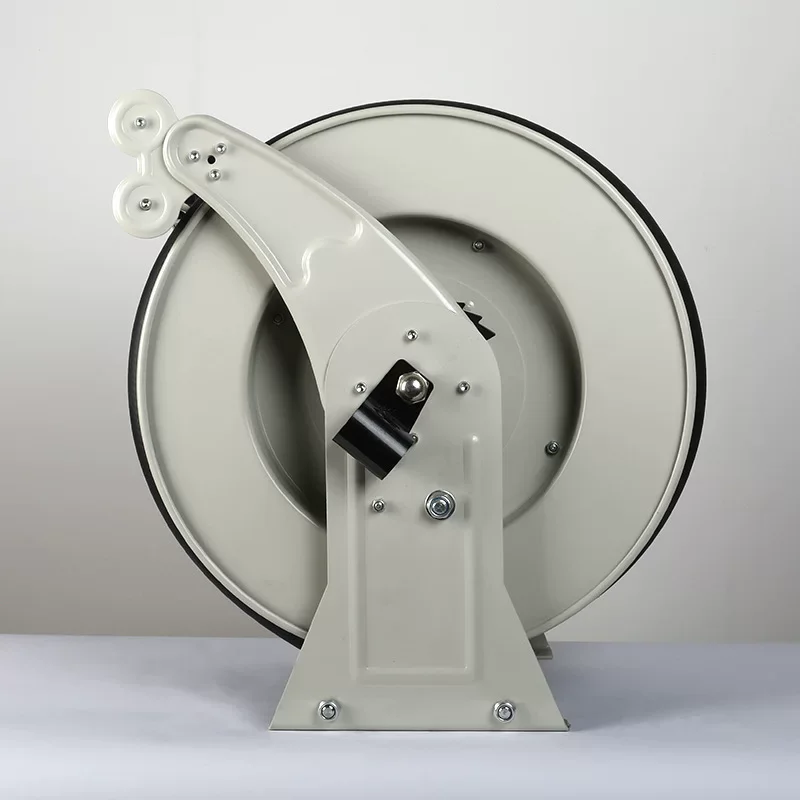 Car Refueling Machine Pipe Air Water Drum Electric Wire Reel, High Pressure Retractable Hose Reel For Workshop