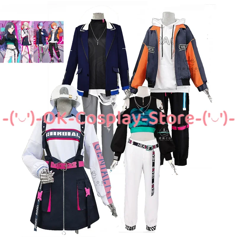 

Azusawa Kohane Shiraishi An Shinonome Akito Aoyagi Toya Cosplay Costume Project Sekai Cosplay Halloween Uniform Custom Made