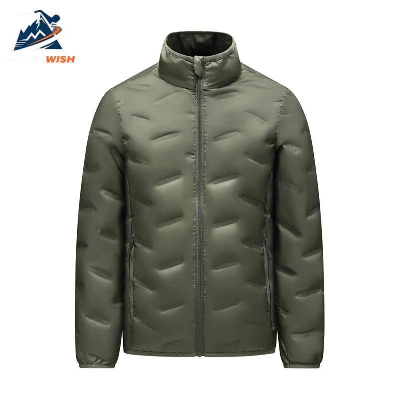 MONEYWISH أسفل سترة 2025 زوجين الأبيض بطة أسفل سميكة الباردة مقاومة معطف دافئ في الهواء الطلق الترفيه ملابس شتوية سستة أسفل سترة