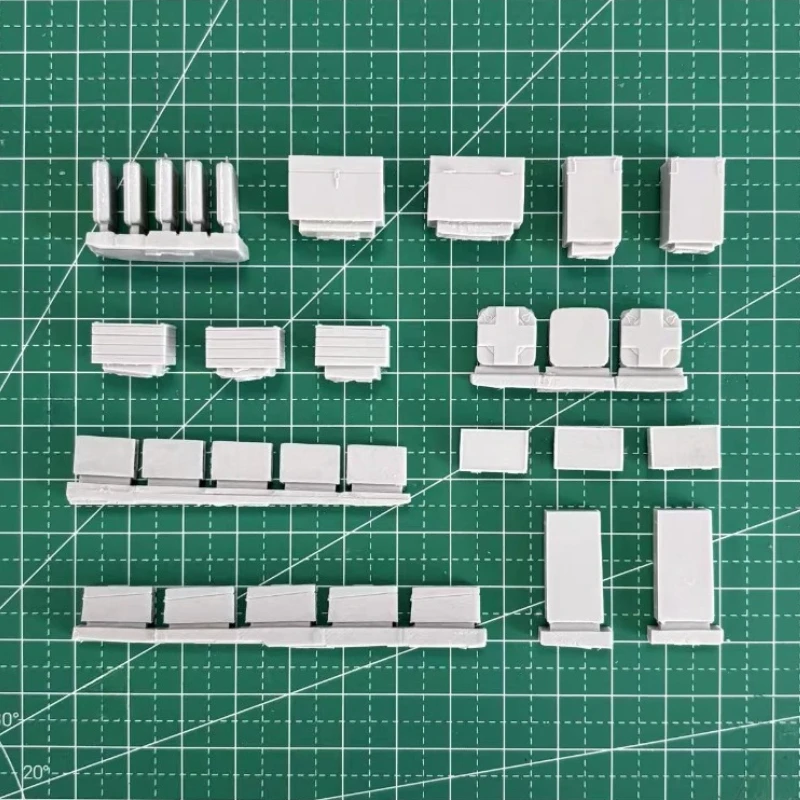 1/35 스케일 다이캐스트 수지 모델 조립 키트 2차 세계대전 독일 탄약 및 의료 보조 컨테이너 장면 모델 조립되지 않은 도색되지 않은