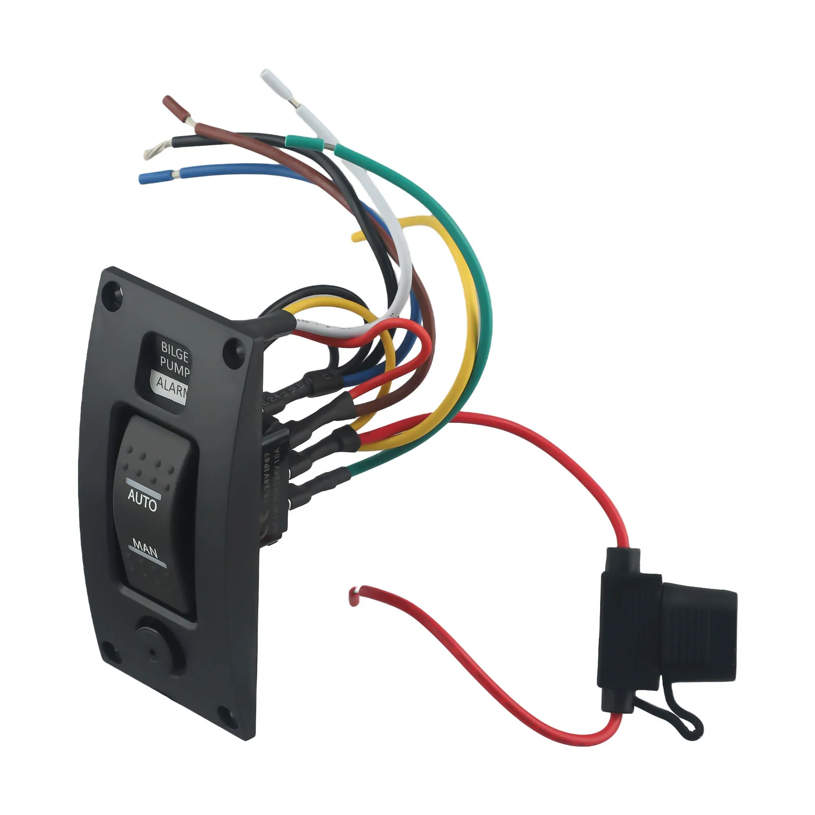 for durable High Quality Hot New Switch Panel Pump Accessories Automatic-Off-Manual 20 A Fuse Curved Shaped Plastic