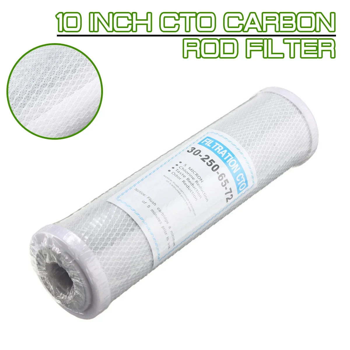 Universal 10 inch CTO Carbon Rod Filter Activated Carbon Filter Element for Household Water Purifier Replacement Filter