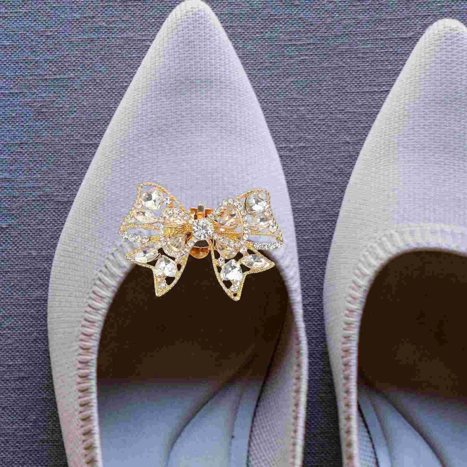 

Wedding Decor Bow Shoe Decoration Clips for Pumps Buckle Buckles Golden Charms Man
