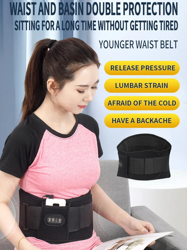 

Электрический подогрев, поясничный массажный пояс, тепловая терапия полыни для тепла живота, снимает напряжение поясничного отдела, способствует кровообращения