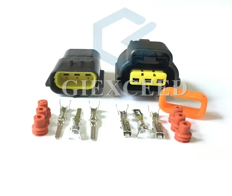 2 Sets 3 Pin AC Assembly 1JZ-GTE 2JZ-GTE Throttle Sensor Plug 174357-2/368523-1 174359-2 Brake Fluid Level Sensor Socket For Car